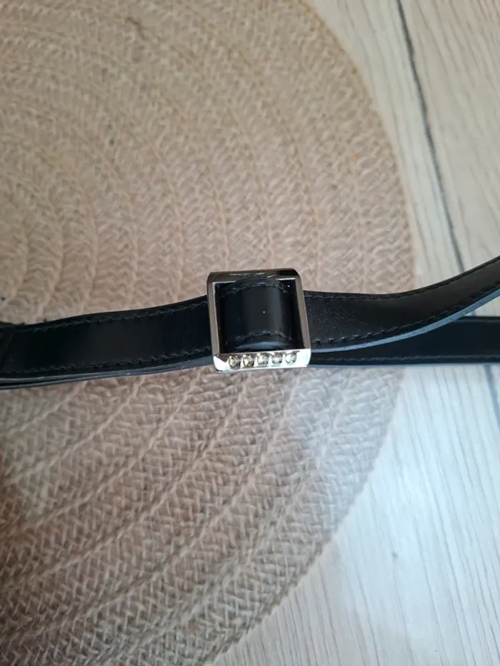 Sac Thierry Mugler noir vintage – Étoile métallique – Bandoulière - photo numéro 3