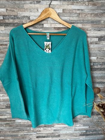 Pull turquoise