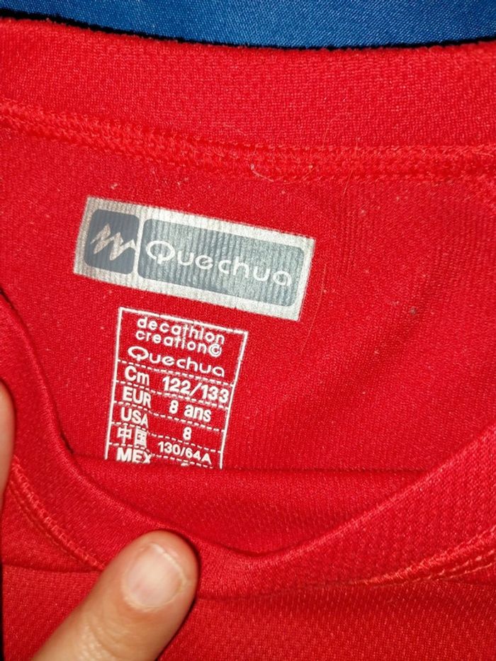 Tee-shirt garçon manches longues quechua 8 ans - photo numéro 3