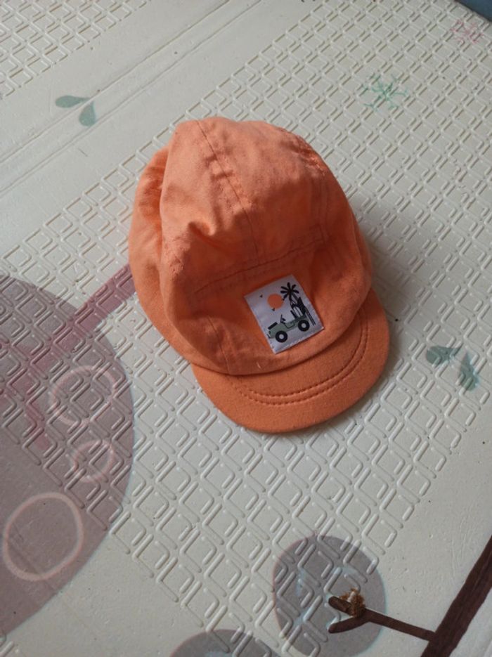 Casquette garçon orange Kiabi 45 cm - photo numéro 2