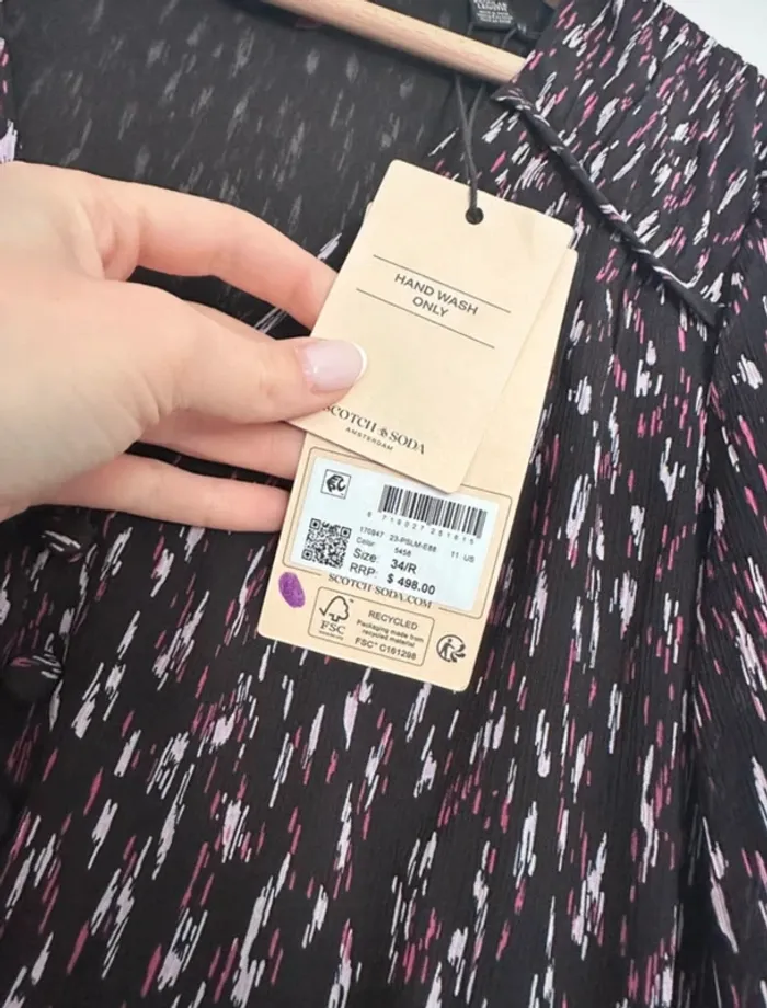 Robe longue Scotch & Soda noire fluide - T34 / XS - photo numéro 6