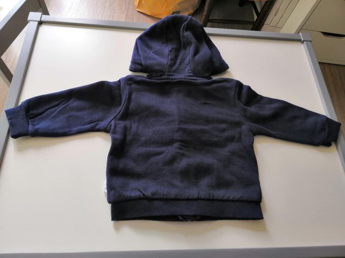Ensemble 2 pièces (Sweat zippé à capuche + pantalon jogging, Bleu marine) 9 mois (74 cm) Kiabi - photo numéro 5