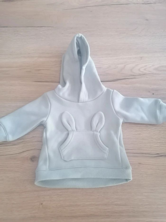 Pull kiabi 6 mois vert d'eau,