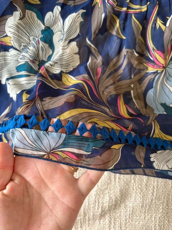 Blouse one step fleuri taille 38 coloré - photo numéro 4