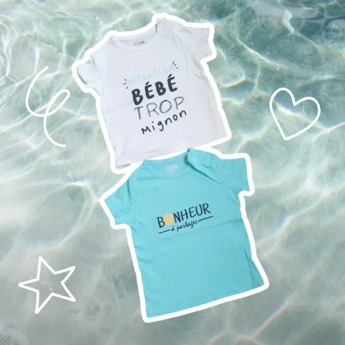 Lot t shirt 6 mois