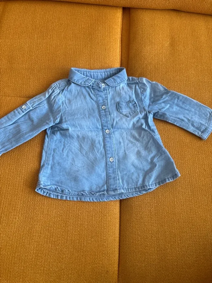 Chemise en jean 3 mois