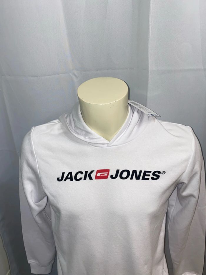 Sweat blanc Jack&Jones 16 ans neuf -n13c - photo numéro 2