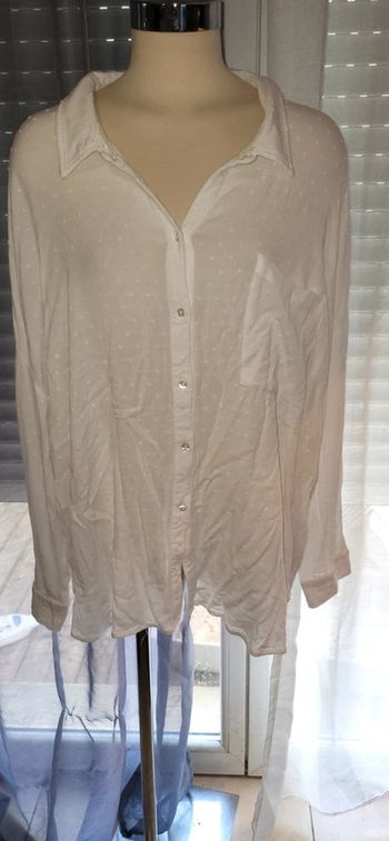 Chemise blanche a pois , grain de malice 48