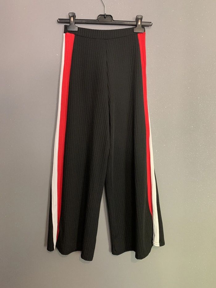 Pantalon Stretch À Bandes Pantacourt New Look T34