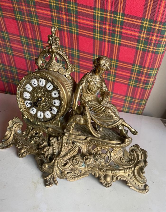 Pendule bronze année 70 - photo numéro 9