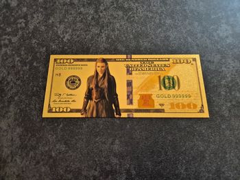 Billet OR à collectionner Elfe Tauriel seigneur des anneaux