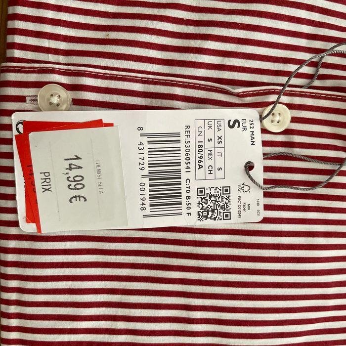 Chemise rouge et bleu - photo numéro 3