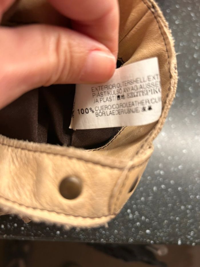 Sac en cuir écru vintage - photo numéro 5