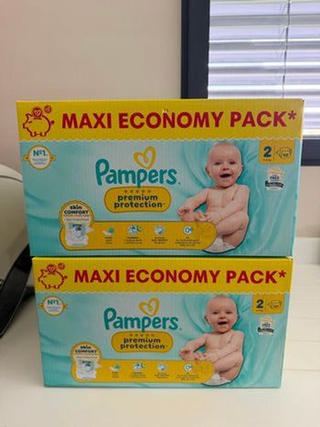 234 couches Pampers premium taille 2