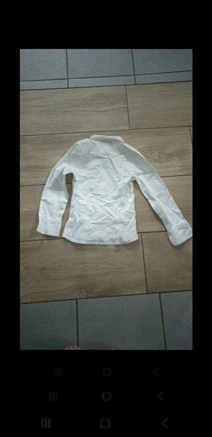 Chemise blanche fille ikks 6 ans - photo numéro 4