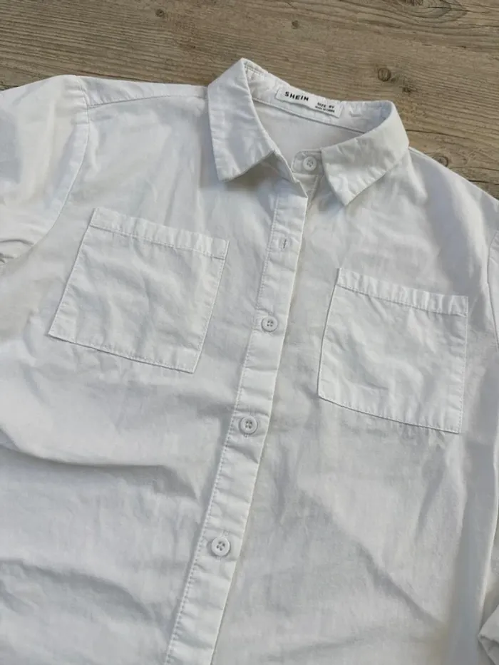 Chemise blanche Shein 8ans TBE - photo numéro 2