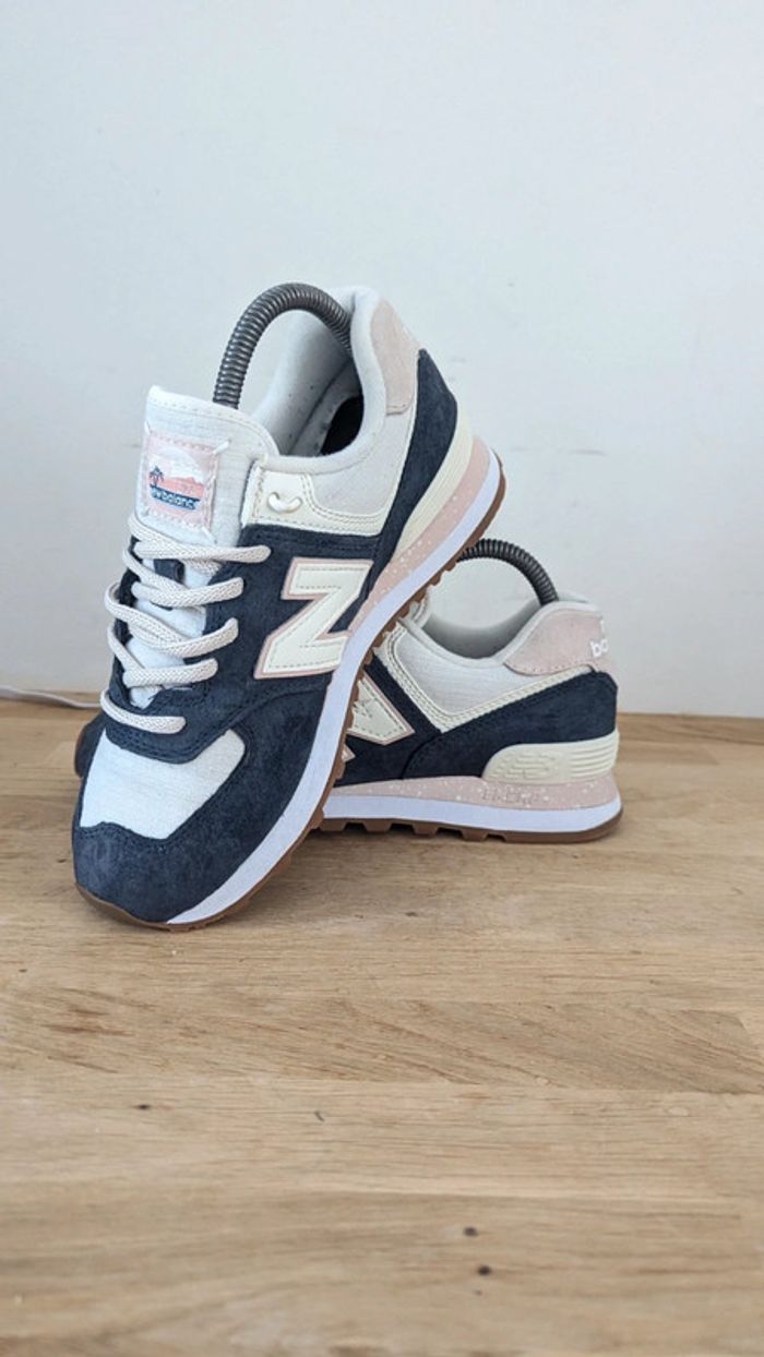 New balance 574 bleu marine - photo numéro 2