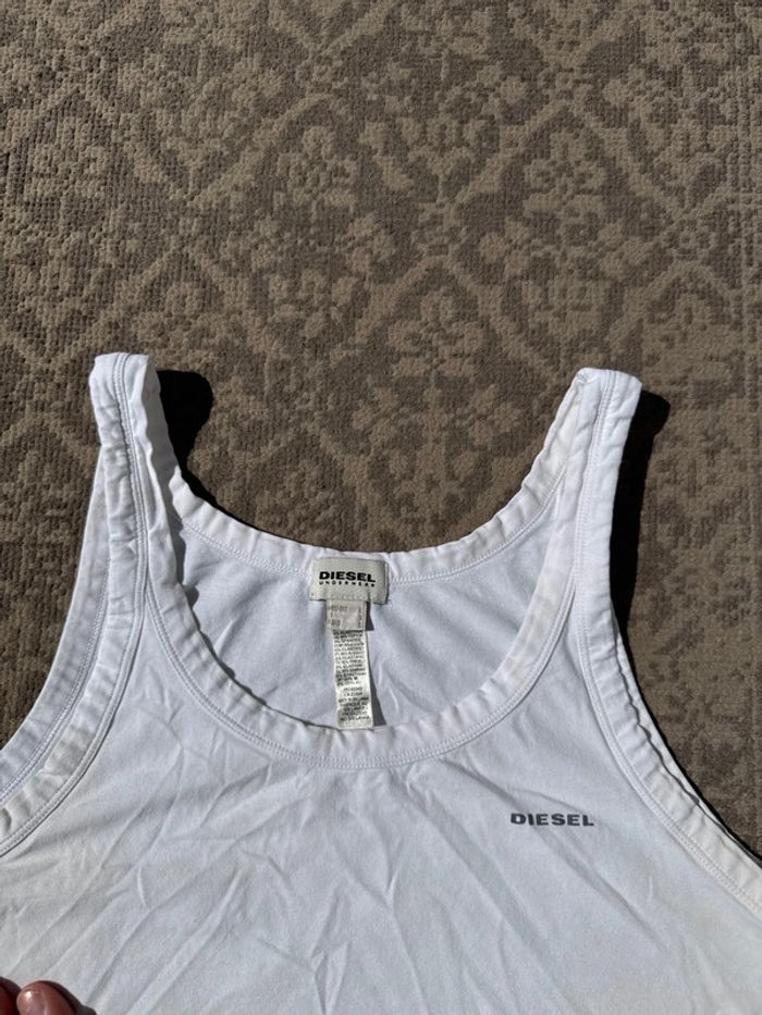 Débardeur Diesel Underwear blanc – Taille L - Femme - photo numéro 2