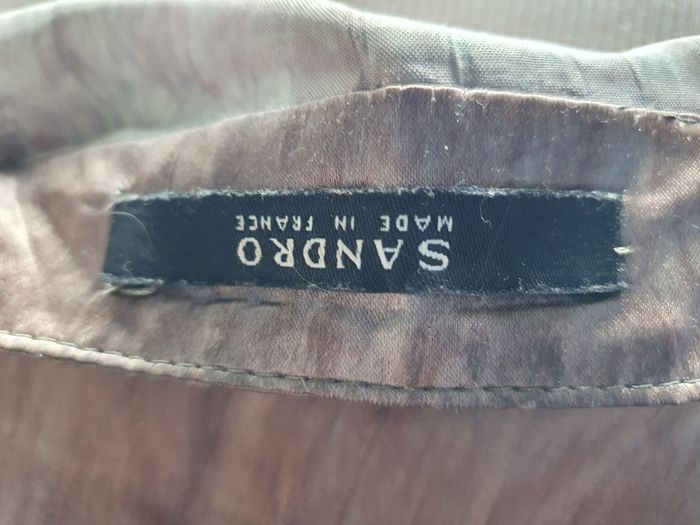 Blouson satiné kaki et brun. - photo numéro 3