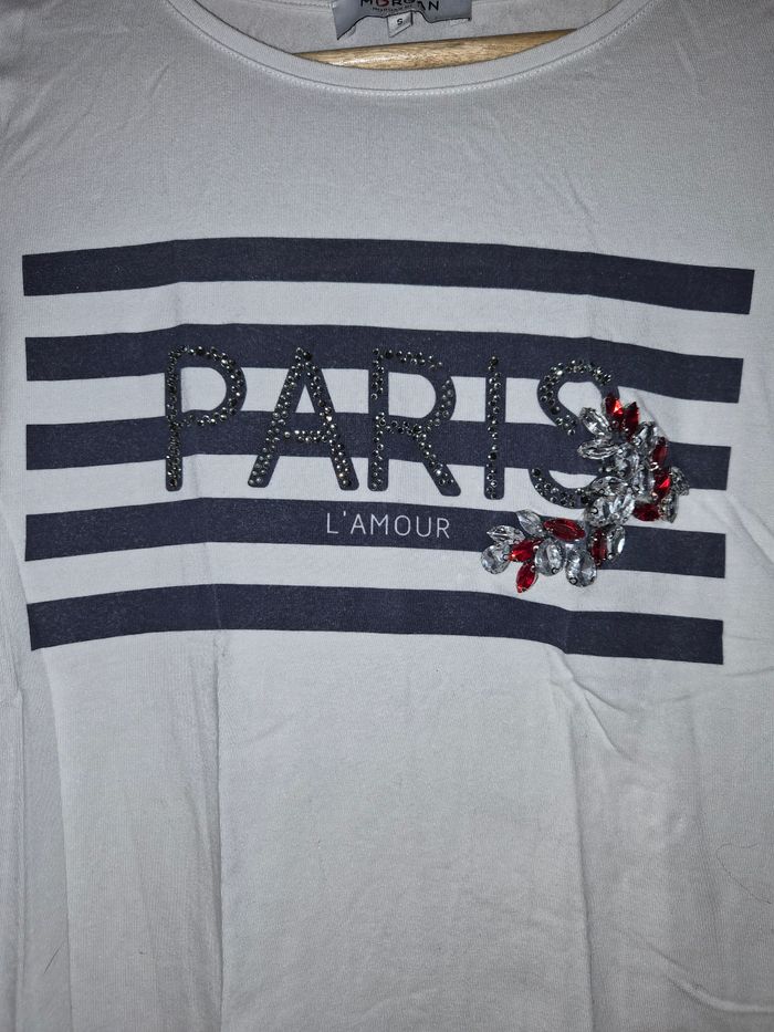 T.shirt Paris mon amour Morgan - photo numéro 2