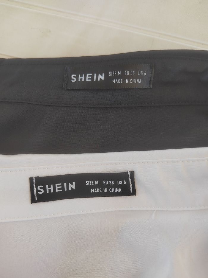 Lot de 2 Blouses Élégantes Shein – Noire & Blanche – Taille M/38 – Très Bon État - photo numéro 10
