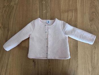 Gilet Petit Bateau rose pale