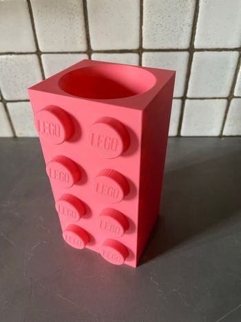 Vase Lego Rose