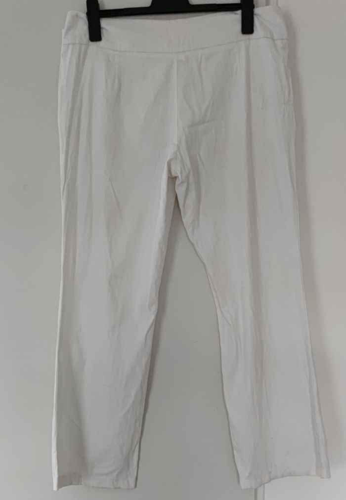 Pantalon blanc femme T44 coton stretch 🤍 - photo numéro 3