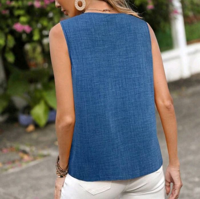 Ensemble haut col V pantalon corset - photo numéro 3