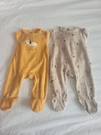 Lot de deux grenouillères