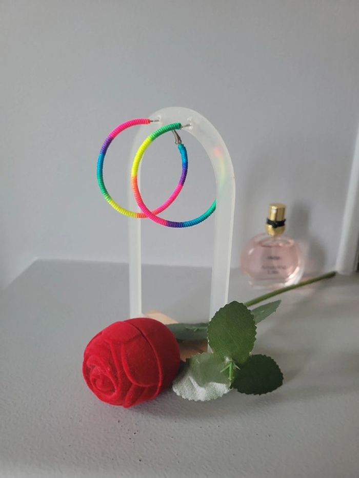 Clips d été multicolores créoles - photo numéro 4