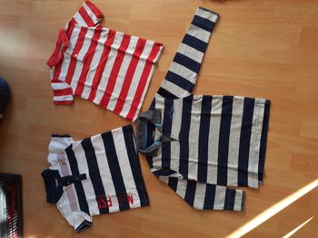 Lot 3 T-shirts - 8 ans (126 cm) - Terre de Marin/Okaïdi/ Vert Baudet