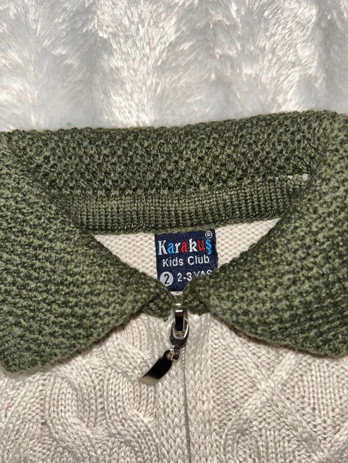 Gilet beige et kaki - photo numéro 3