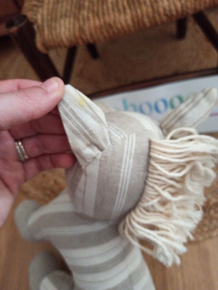 Peluche cheval Lin coton BE - photo numéro 5