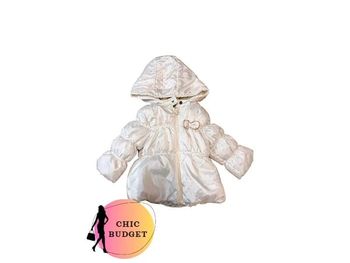 Sublime Doudoune Blanche Pailletée - Taille 6 Mois - Parfait État