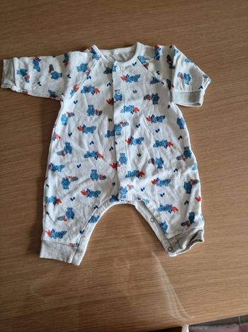 Pyjama sans pieds petit bateau 1 mois 54 cm