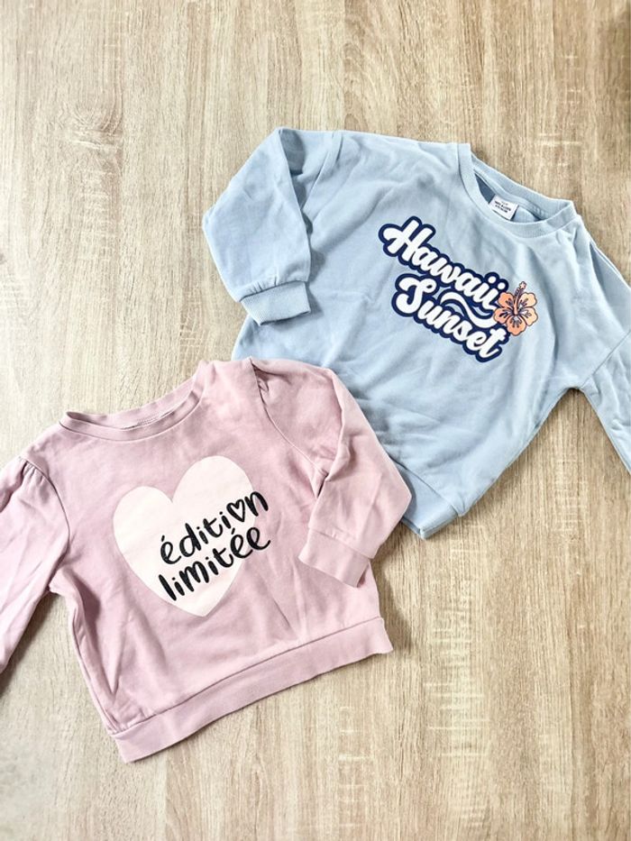 2 sweat-pulls fille