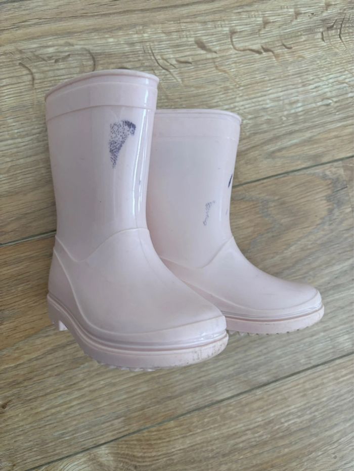Bottes de pluie fille rose taille 22/23 - photo numéro 7