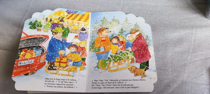 Livre cartonné pour jeune enfant le taxi luge de max et lola - photo numéro 5