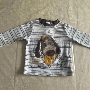 👗 Adorable t-shirt enfant avec motif chien 👗