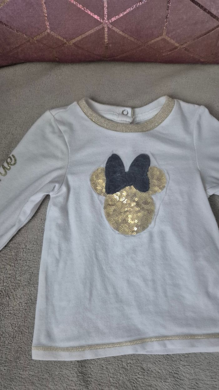 Tee-shirt minnie 6mois - photo numéro 3