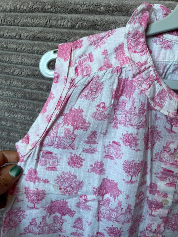 Blouse rose toile de Jouy - Bonton - 8 ans - photo numéro 3