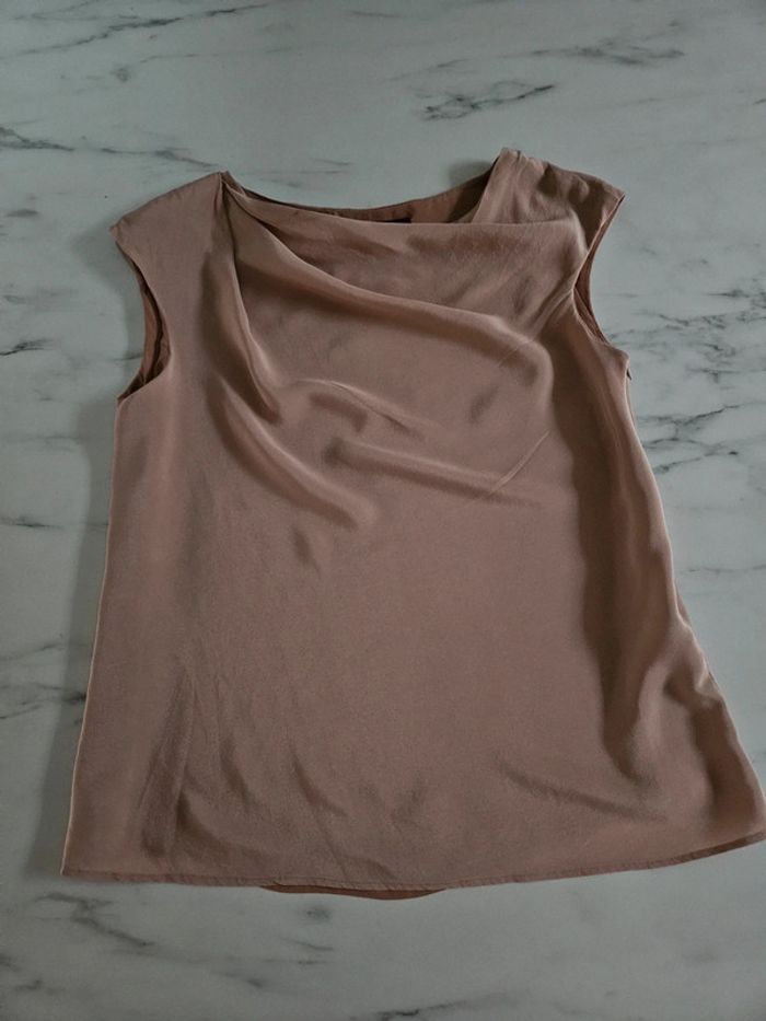 Max Mara blouse beige/rosée taille M - photo numéro 8