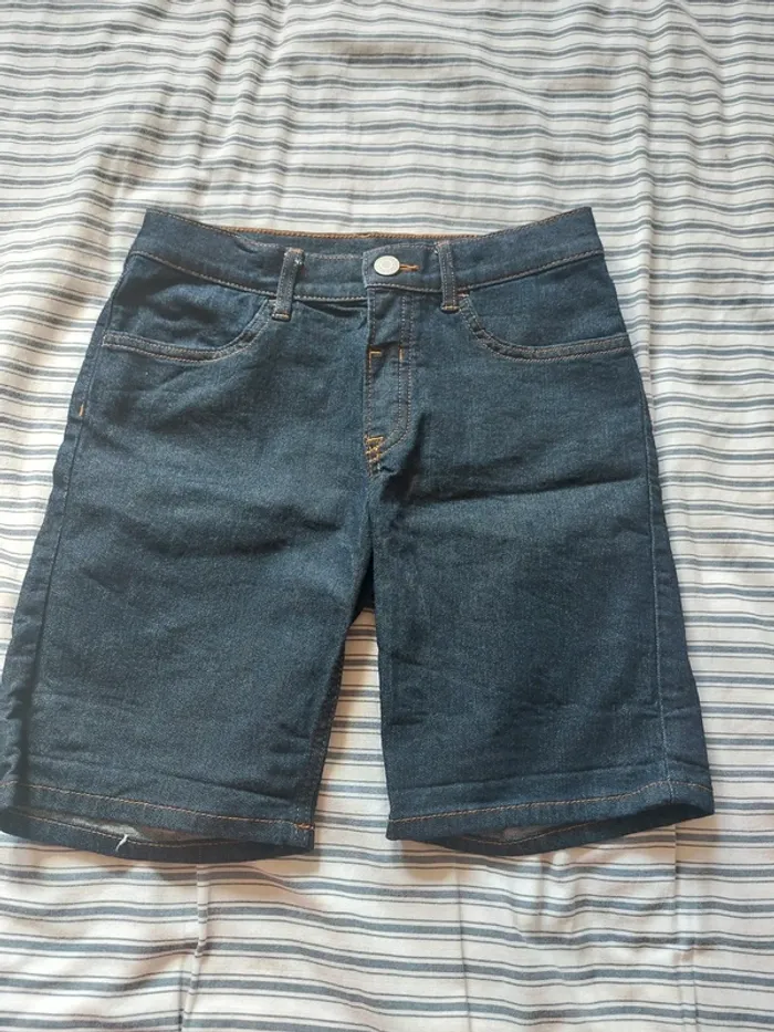 Short en jean bleu brut 128