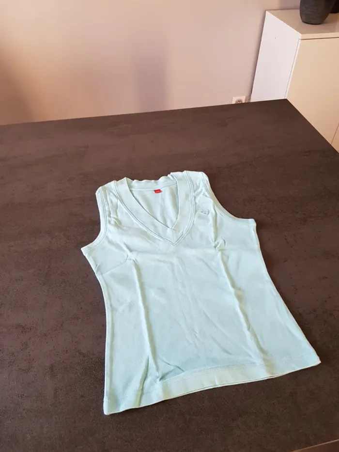 Débardeur Esprit taille M bleu - photo numéro 4
