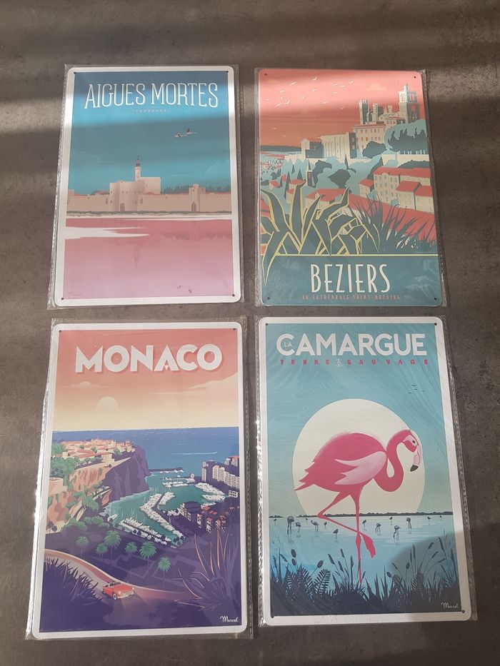 Affiches Murales de Villes — Format 20x30 cm