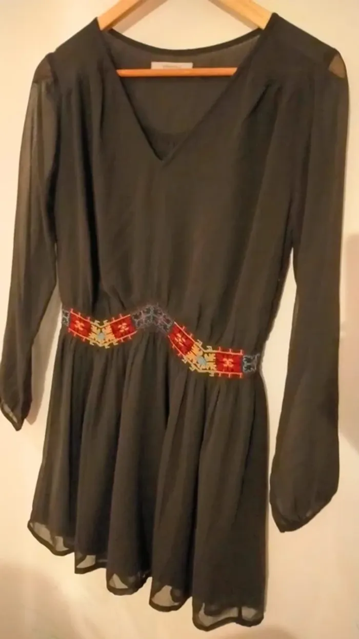 Robe kaki Springfield, Taille 36 - photo numéro 2
