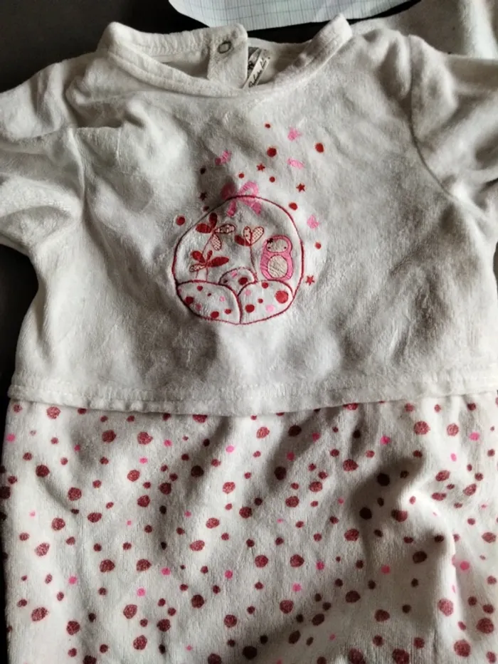 Pyjamas blancs fille - photo numéro 2