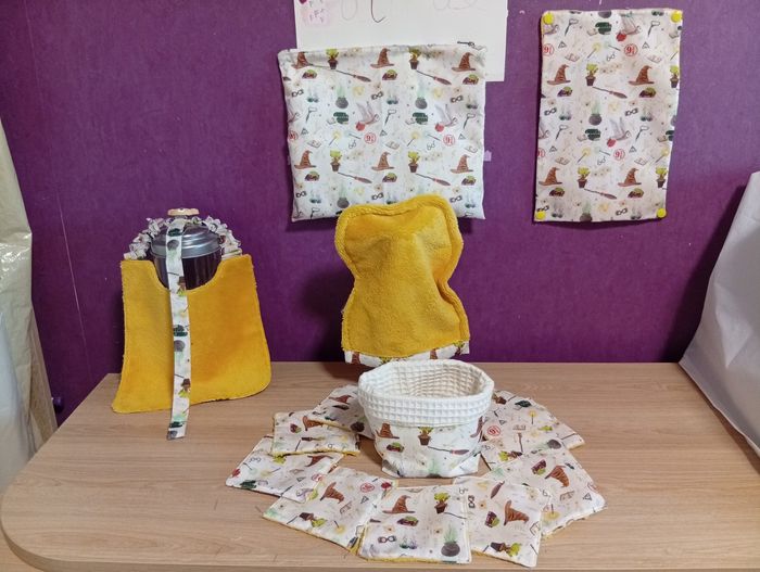 Vend lot de lingettes démaquillantes 12/12 CM bavoirs Petite Gant de toilette neuf avec étiquette - photo numéro 5