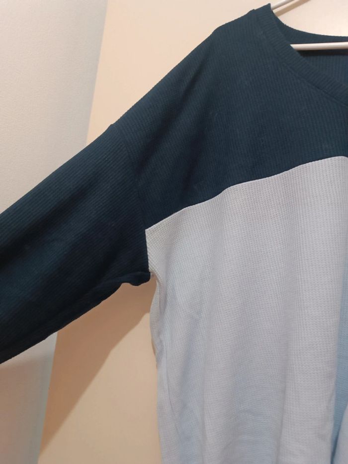 Pull fin bleu - photo numéro 2